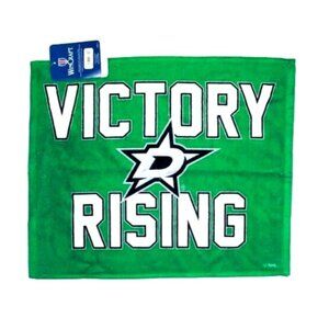 Dallas Stars Fan Rally Towel Victory Rising NHL Hockey 15"X18" Team Color New